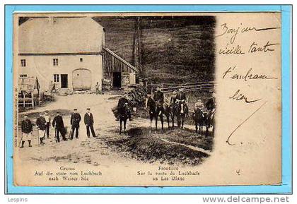 GRANGES sur VOLOGNE --   frontière sur la route de Luchbach...