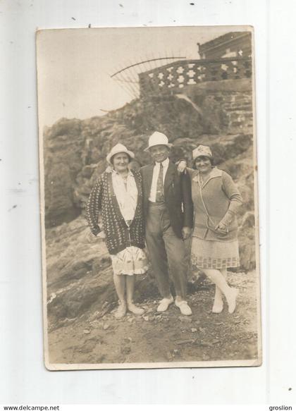 GRANVILLE (MANCHE) CARTE A LA PLAGE (BELLE ANIMATION) PHOTO PLAGE MADELEINE GRANVILLE