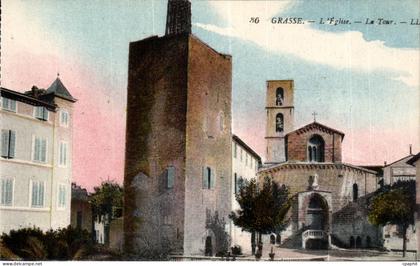 Grasse - L Eglise - La Tour - CPA