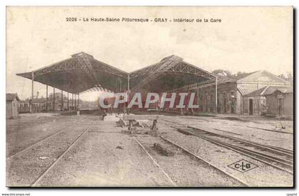Gray - Interieure de la Gare - CPA