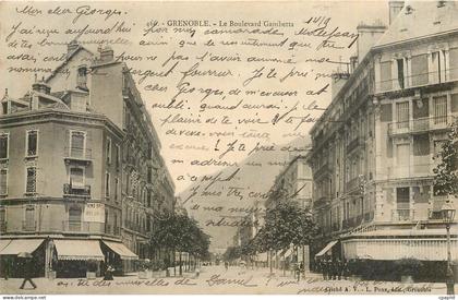 CPA Grenoble Le Boulevard Gambetta