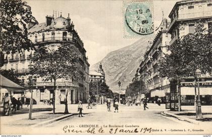 Grenoble - Le Boulevard Gambetta - CPA
