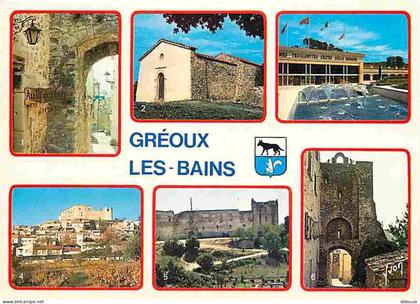 04 - Gréoux les Bains - Multivues - Blasons - CPM - Voir Scans Recto-Verso