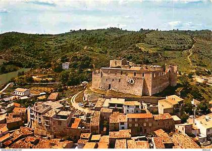 Carte Postale - 04 - Gréoux les Bains - Le Château des Templiers - Vue aérienne - Flamme Postale de Gréoux les Bains - C