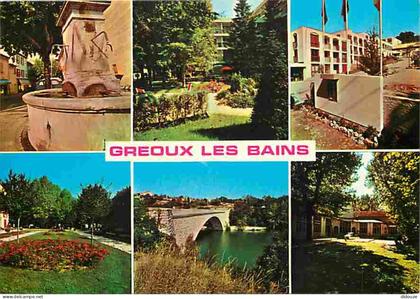 Carte Postale - 04 - Gréoux les Bains - Multivues - Flamme Postale de Gréoux les Bains - CPM - Voir Scans Recto-Verso -