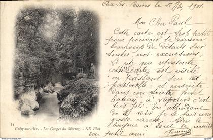 CPA Gresy sur Aix Les Gorges du Sierroz