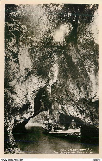 CPM Gresy sur Aix Les Gorges du Sierroz