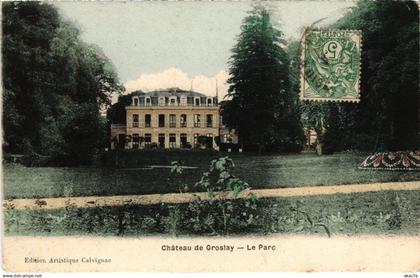 CPA Groslay Chateau, Le Parc FRANCE (1332750)