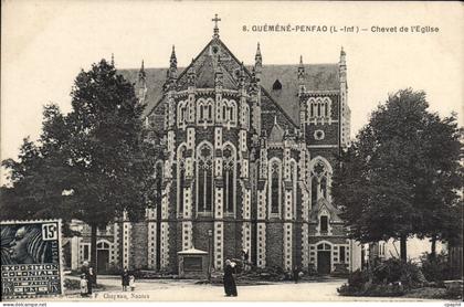 CPA Guemene Penfao Chevet De I'Eglise