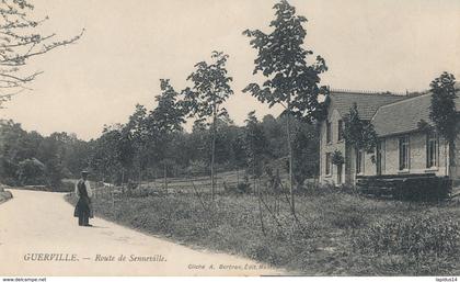 AL 912  / C P A - GUERVILLE     (78)  ROUTE DE SENNEVILLE