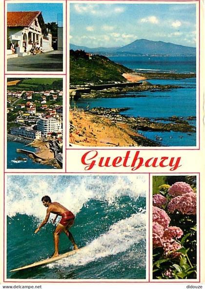 Carte Postale - 64 - Guéthary - Multivues - Surf - Fleurs - Flamme Postale de Guéthary - CPM - Voir Scans Recto-Verso -