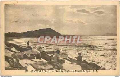 CPA Guethary BP Plage de Cenitz a la tombee du jour