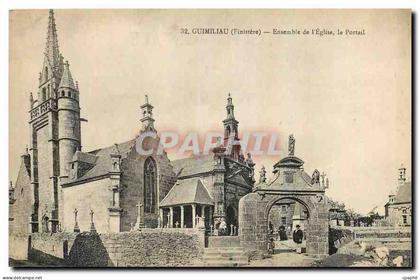 CPA Guimiliau Finistere Ensemble de l'Eglise le Portail