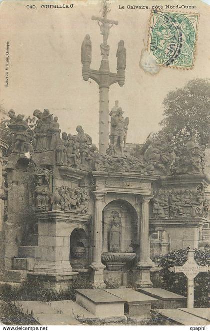 CPA Guimiliau Le Calvaire cote Nord Ouest