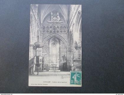 AK Frankreich 1912 Guingamp. Interieur de la Basilique. Kirche / Dom. Edition Bazar Moderne, Guingamp