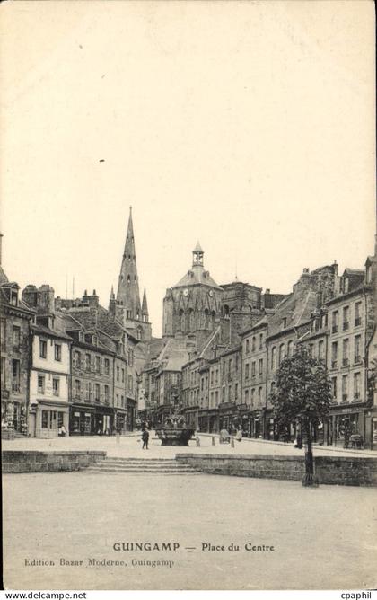 CPA Guingamp Place du Centre