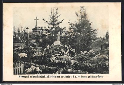 CPA Habsheim, des soldatsgräber auf dem Friedhof