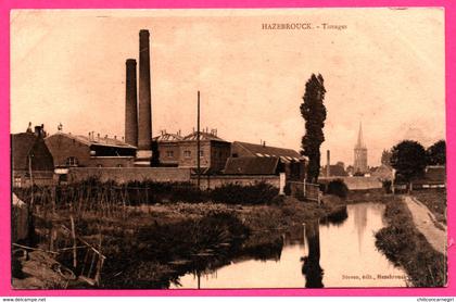 Hazebrouck - Usines de Tissages - Cheminées - Édit. STOVEN - 1908