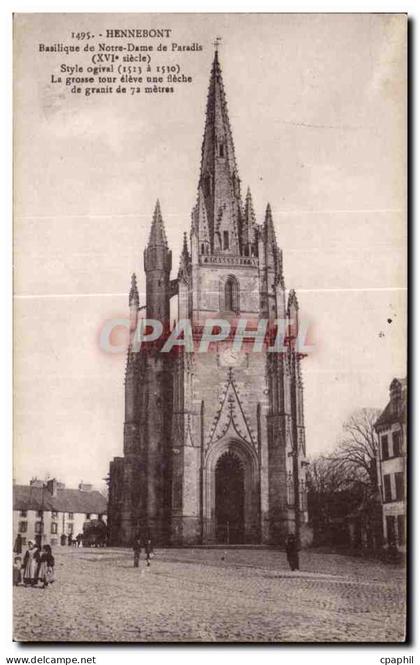 CPA Hennebont Basilique de Notre Dame De Paradis