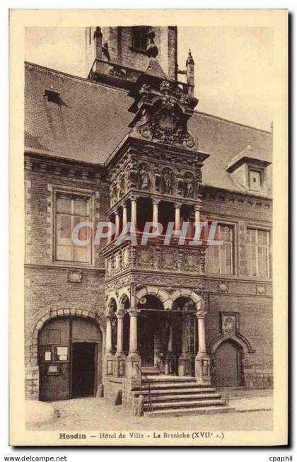 CPA Hesdin Hotel de Ville La Breteche