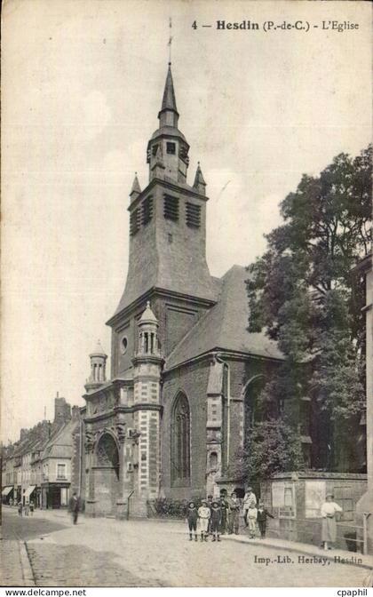 Hesdin - L'Eglise - CPA