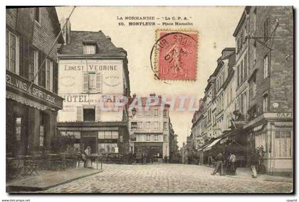 CPA Honfleur La Place Hamelin