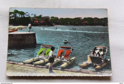Cpm 1961, Hossegor, jeux sur le lac, Landes 40