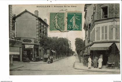 CPA Carte Postale  France-Houilles-Avenue de la Gare -1920-VM32916i