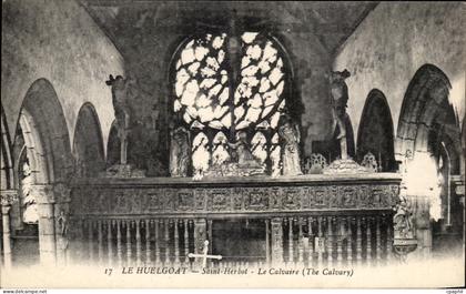 CPA Le Huelgoat Saint Herbot Le Calvaire
