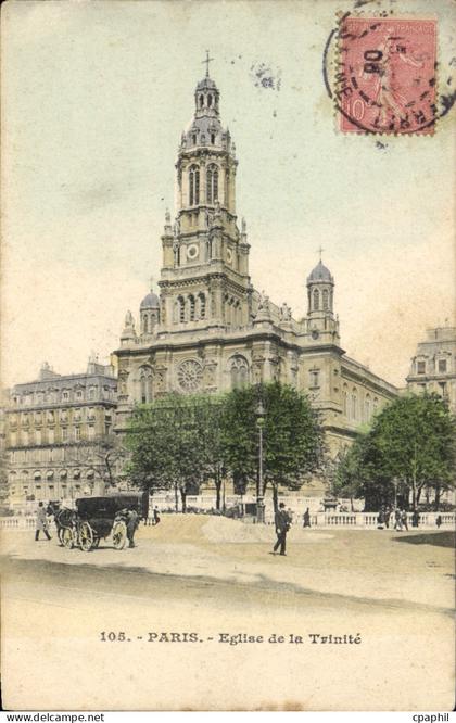 CPA Paris Eglise de la Trinite