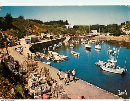 85 - Ile d'Yeu - LePort de la Meule - Casiers à homards - Flamme Postale de l'Ile d'Yeu - CPM - Voir Scans Recto-Verso