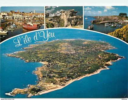 Carte Postale - 85 - Ile d'Yeu - Multivues - Flamme Postale de l'Ile d'Yeu - CPM - Voir Scans Recto-Verso - Poscard - Ca