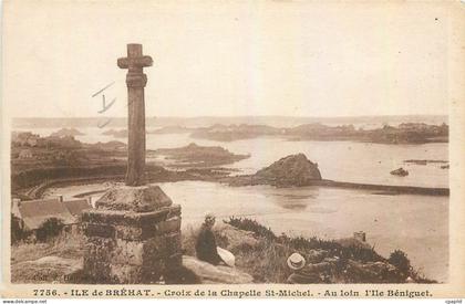 CPA Ile de Brehat Croix de la Chapelle St Michel