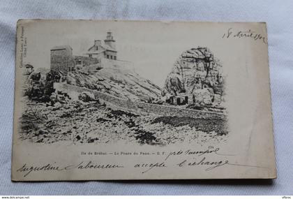 K401, Cpa 1902, ile de Bréhat, le phare de Paon, Cotes d'Armor 22
