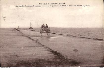 CPA Ile de Noirmoutier La Maree Descendante