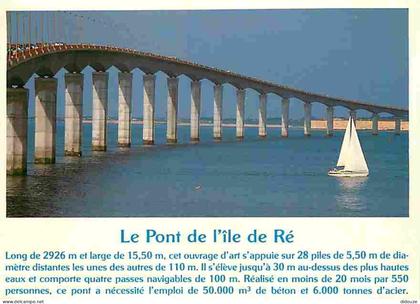 17 - Ile de Ré - Le Pont de l'ile de Ré - Flamme Postale - CPM - Voir Scans Recto-Verso