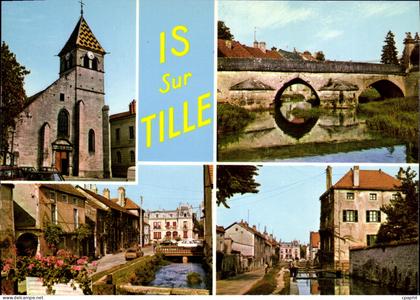 CPSM IS-sur-TILLE église pont
