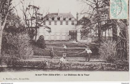 IS-SUR-TILLE (21) Le Château de la Tour en 1906