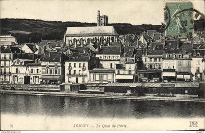CPA Joigny Le Quai De Paris