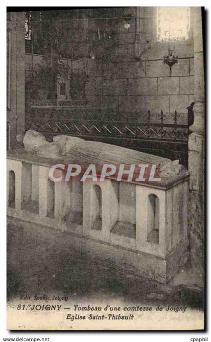 CPA Joigny Timbeau d'une comtesse de Joigny Eglise Saint Thibault