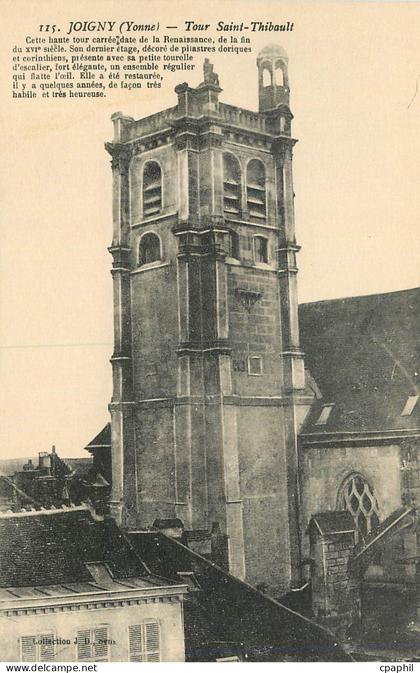 CPA Joigny (Yonne) Tour Saint Thibault
