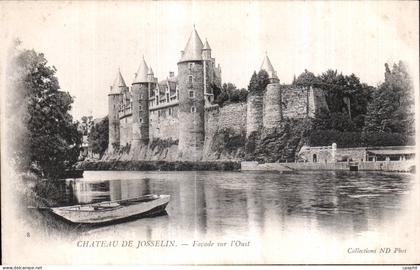 CPA Chateau de Josselin Facade sur I Oust