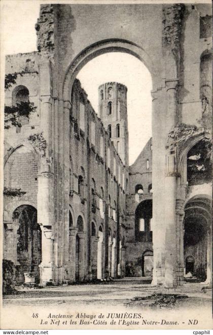 Jumieges - Ancienne Abbaye - Eglise Notre Dame CPA