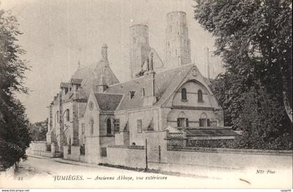 Jumieges CPA Ancienne abbaye vue exterieure