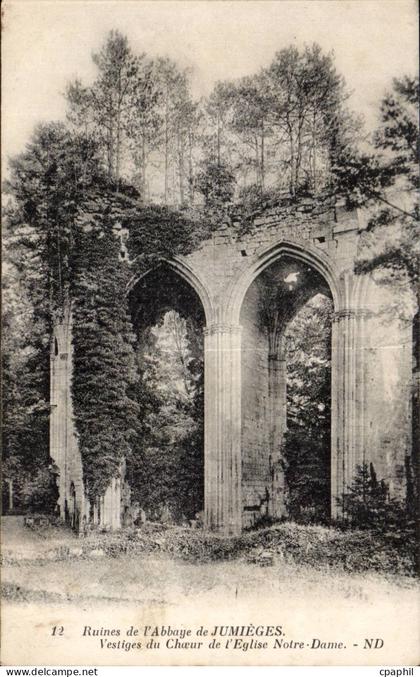 Jumieges - Ruines de l'Abbaye - CPA