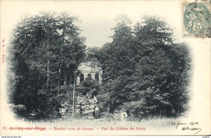 CPA Juvisy sur Orge Rendez vous de chasse Parc du Chateau de Juvisy