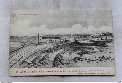 Juvisy sur Orge, fourche de Juvisy, Essonne 91