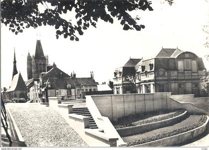 CPSM L'Aigle L'Eglise St-Martin et le Musée sonore