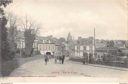 France - L'AIGLE (61) Rue de la Gare - Ed. E. Pasquis