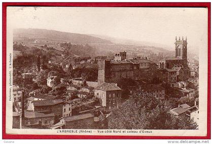 69 L'ABRESLE - Vue coté Nord et coteau d'Eveux